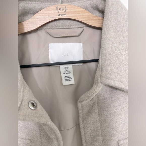 H&M Beige Shacket Size XSmall - Picture 6 of 11